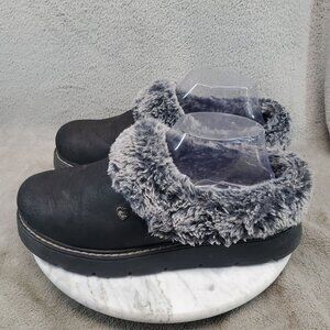 Skechers Shoes Womens Size EU 38.5 US 8 Bobs Keepsakes Black Textile Slippers